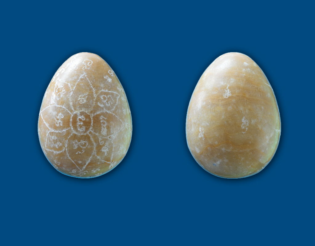 ไข่หินพระธาตุ หลวงพ่อสนิท วัดลำบัวลอย