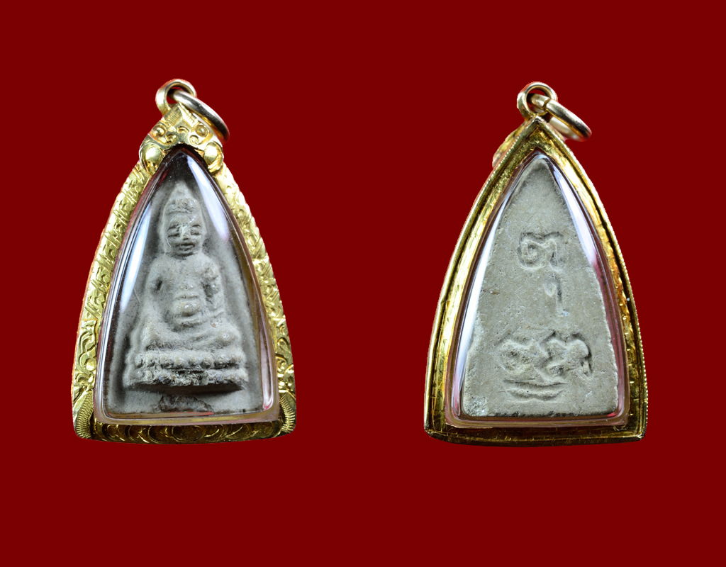 พระพุทธโธน้อย เนื้อผงพุทธคุณ พิมพ์เล็ก