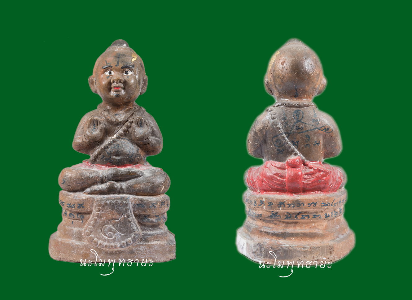 กุมารทองรุ่นเทพนิมิตร ฐานเลข๙ ปี2548-49 หลวงปู่แย้มวัดสามง่าม พิมพ์ใหญ่ ลายมือหลวงปู่แย้ม